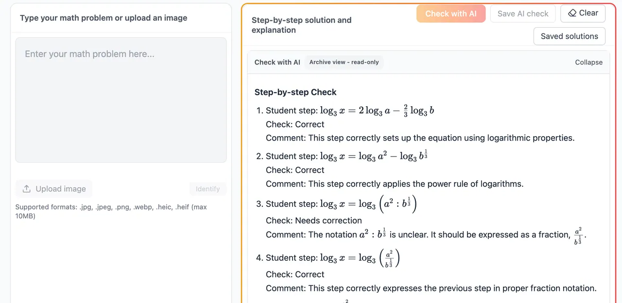 Check my work preview