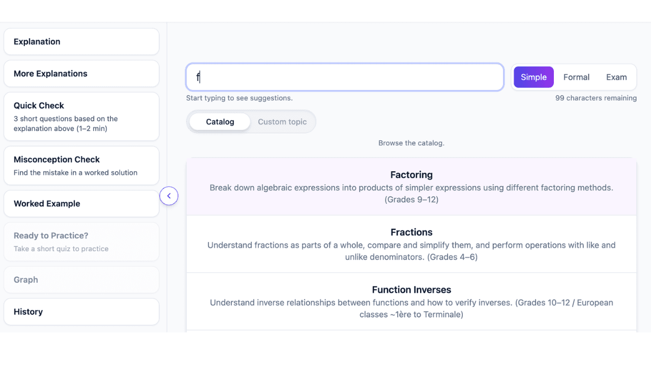 Math Concepts Explained preview step 1